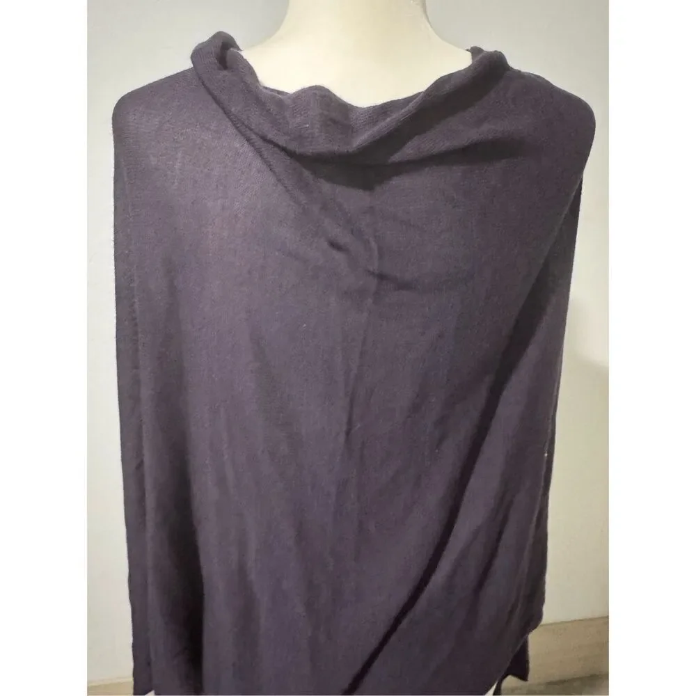 Lexi York 100% bamboo blue wrap pancho OS